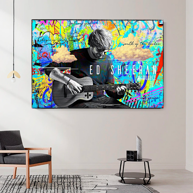ChandelierDecor - Ed Sheeran Singer Canvas Wall Art for Home Living and Office