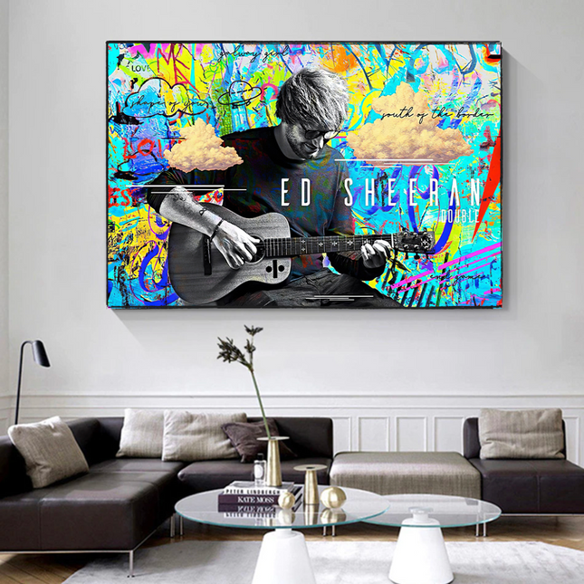 ChandelierDecor - Ed Sheeran Singer Canvas Wall Art for Home Living and Office