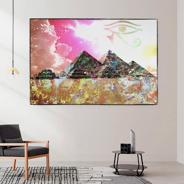 ChandelierDecor - Egyptian Pyramids Canvas Wall Art