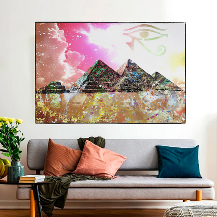 ChandelierDecor - Egyptian Pyramids Canvas Wall Art