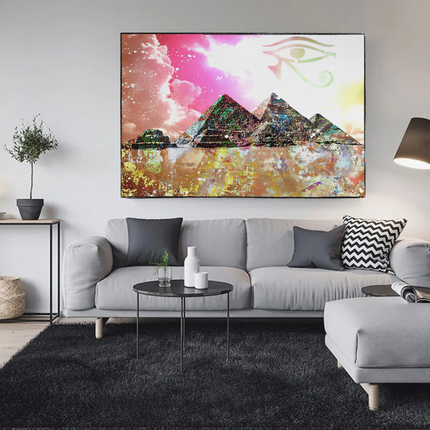 ChandelierDecor - Egyptian Pyramids Canvas Wall Art
