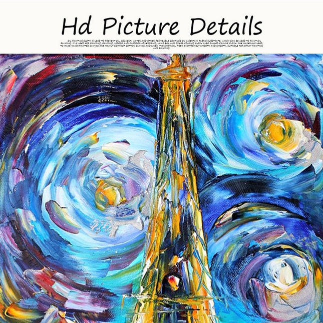 ChandelierDecor - Eiffel Tower Of Paris Night Canvas Wall Art