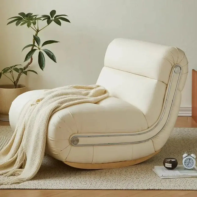 ChandelierDecor - Elegant Living Room Rocking Chair - Classic Upholstered Rocker