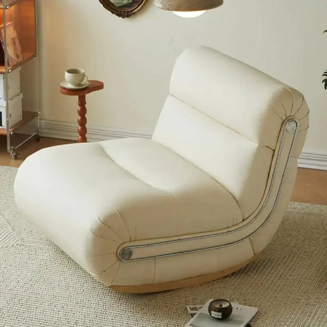 ChandelierDecor - Elegant Living Room Rocking Chair - Classic Upholstered Rocker