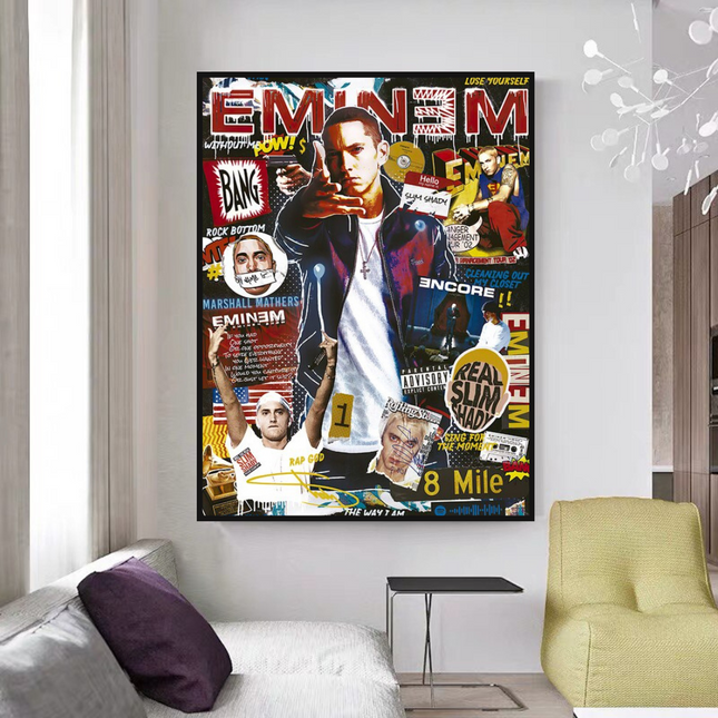 ChandelierDecor - Eminem Singer Canvas Wall Art