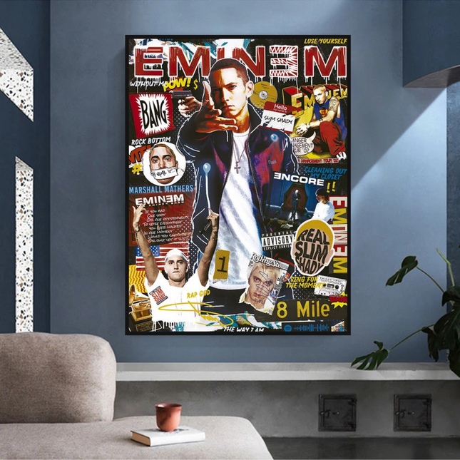 ChandelierDecor - Eminem Singer Canvas Wall Art