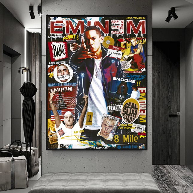 ChandelierDecor - Eminem Singer Canvas Wall Art