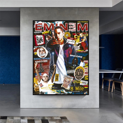 ChandelierDecor - Eminem Singer Canvas Wall Art