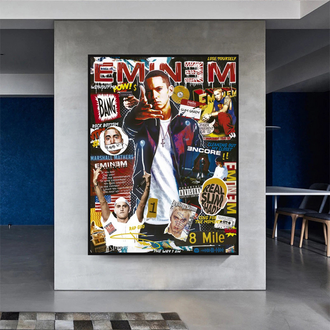 ChandelierDecor - Eminem Singer Canvas Wall Art