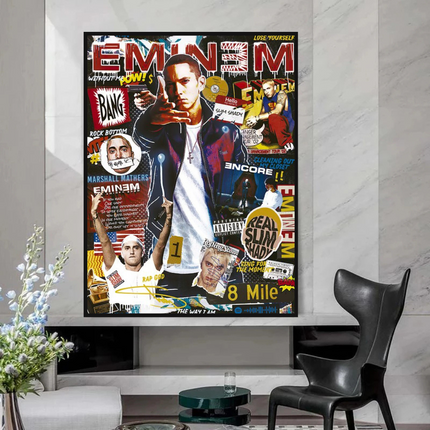 ChandelierDecor - Eminem Singer Canvas Wall Art