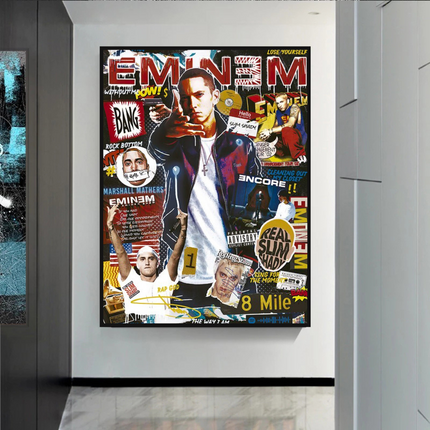 ChandelierDecor - Eminem Singer Canvas Wall Art