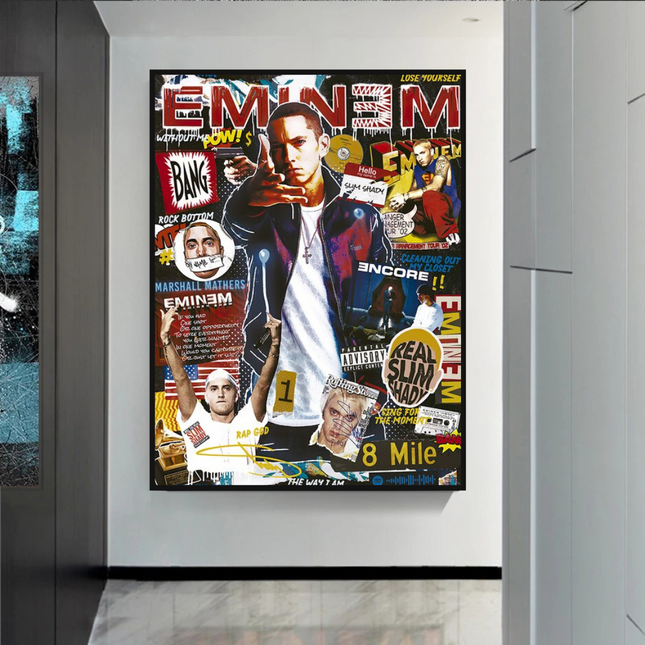 ChandelierDecor - Eminem Singer Canvas Wall Art