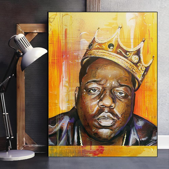 ChandelierDecor - Famous Rapper Singer B.I.G Biggie Smalls Poster Canvas Wall Art