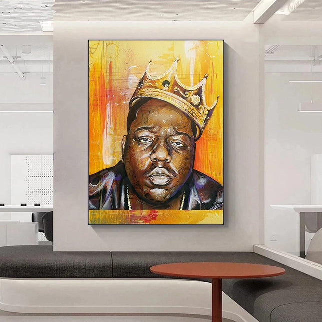 ChandelierDecor - Famous Rapper Singer B.I.G Biggie Smalls Poster Canvas Wall Art