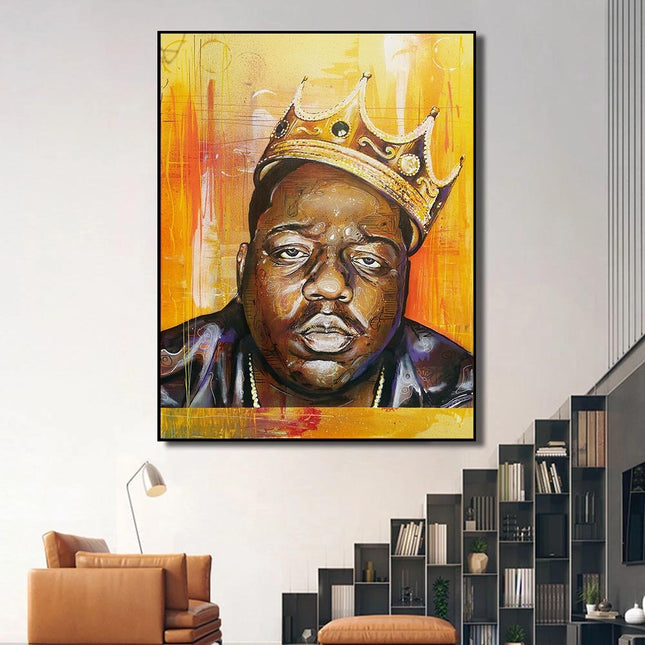 ChandelierDecor - Famous Rapper Singer B.I.G Biggie Smalls Poster Canvas Wall Art