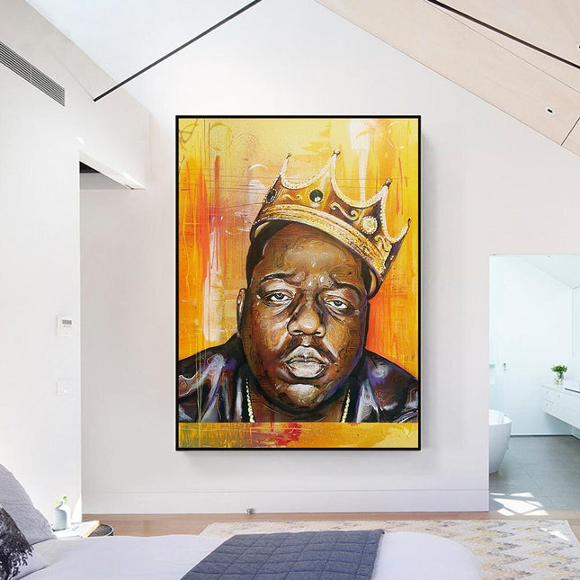 ChandelierDecor - Famous Rapper Singer B.I.G Biggie Smalls Poster Canvas Wall Art