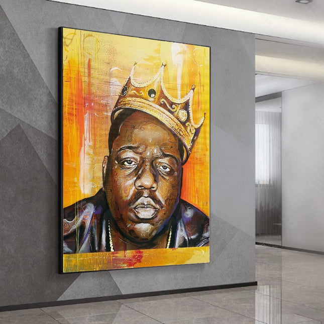 ChandelierDecor - Famous Rapper Singer B.I.G Biggie Smalls Poster Canvas Wall Art