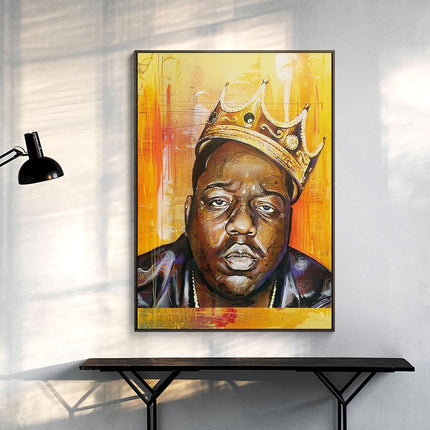 ChandelierDecor - Famous Rapper Singer B.I.G Biggie Smalls Poster Canvas Wall Art
