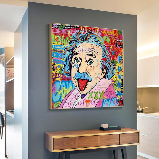 ChandelierDecor - Famous Scientist Einstein Canvas Wall Art