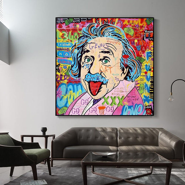 ChandelierDecor - Famous Scientist Einstein Canvas Wall Art