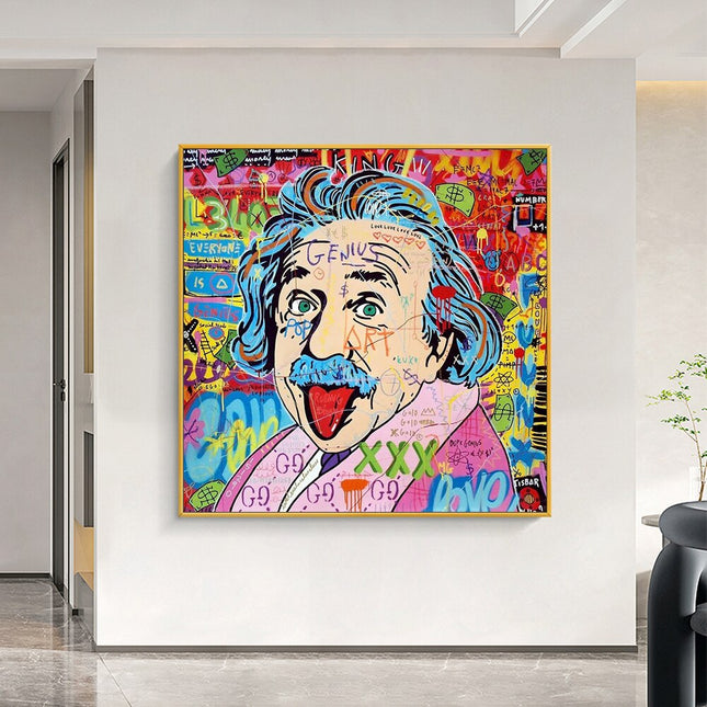 ChandelierDecor - Famous Scientist Einstein Canvas Wall Art