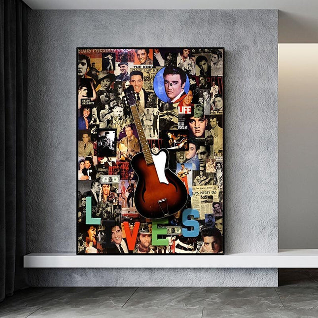ChandelierDecor - Famous Singer Elvis Canvas Wall Art