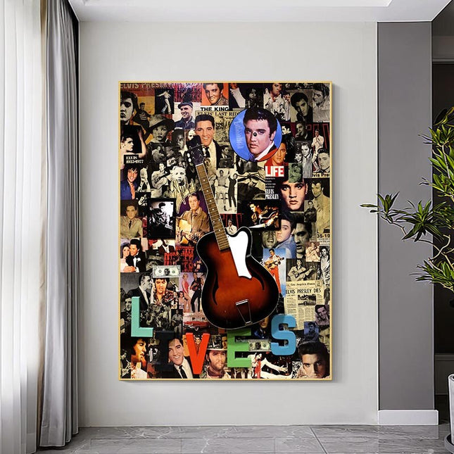 ChandelierDecor - Famous Singer Elvis Canvas Wall Art