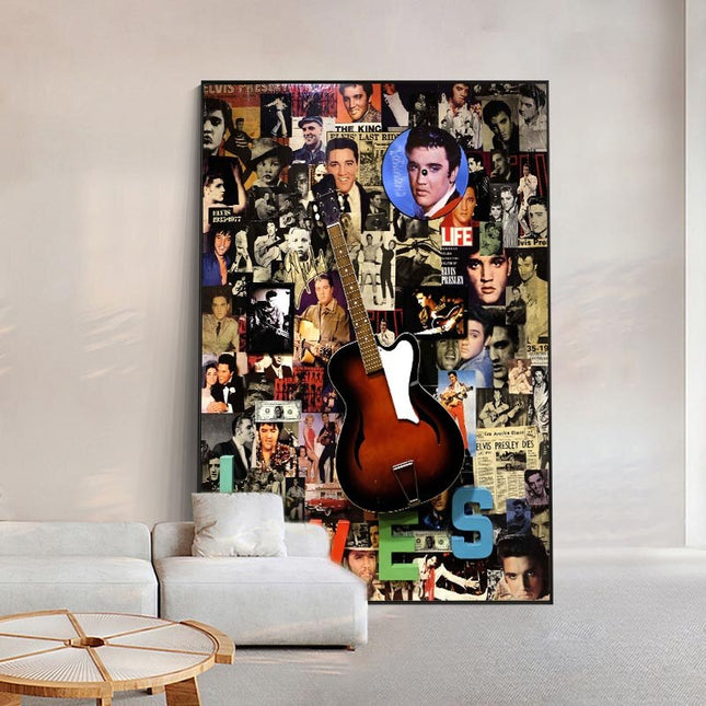 ChandelierDecor - Famous Singer Elvis Canvas Wall Art