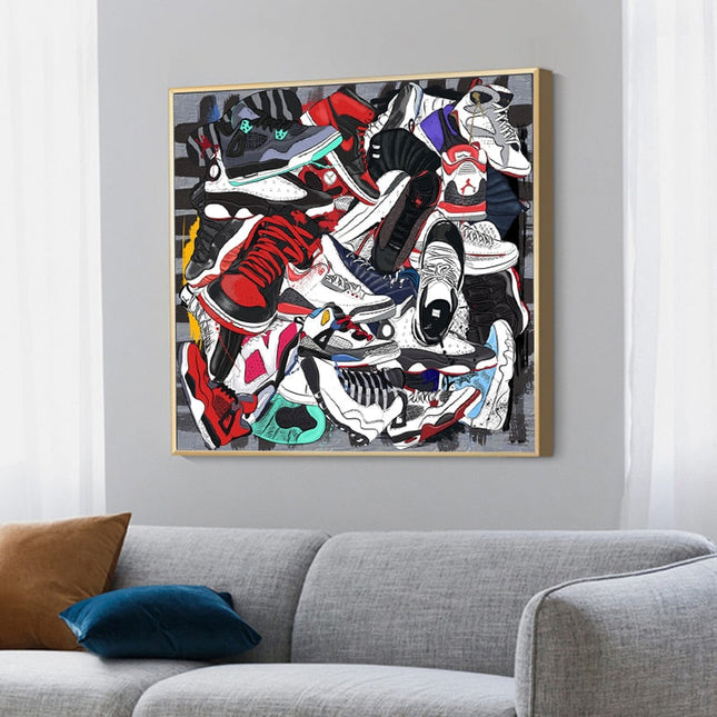 ChandelierDecor - Fashion Sneaker Canvas Wall Art