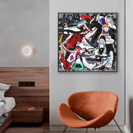 ChandelierDecor - Fashion Sneaker Canvas Wall Art