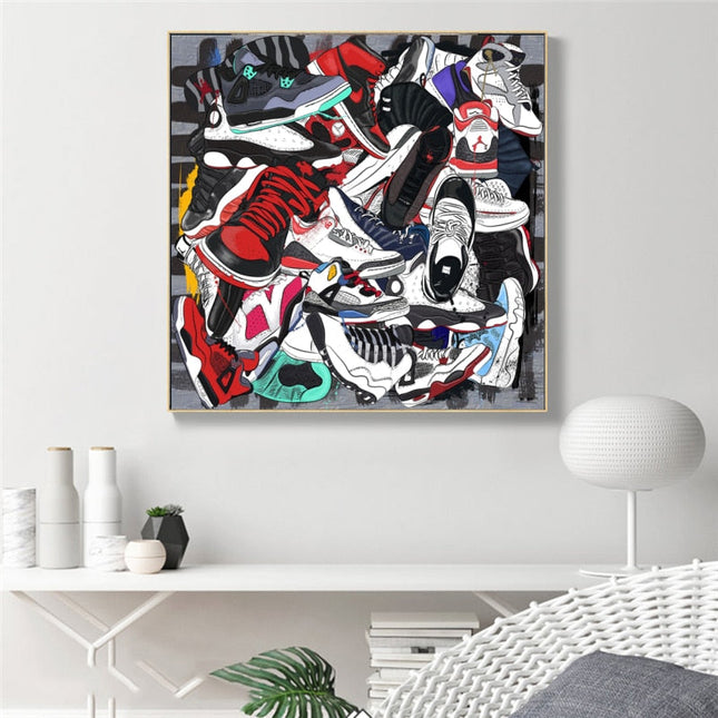 ChandelierDecor - Fashion Sneaker Canvas Wall Art
