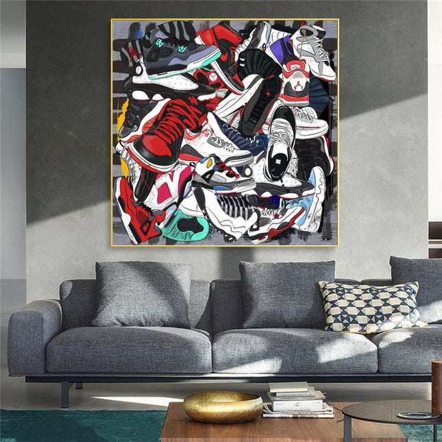 ChandelierDecor - Fashion Sneaker Canvas Wall Art