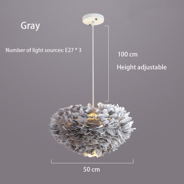 ChandelierDecor - Feather Chandelier: Exquisite Lighting Fixture