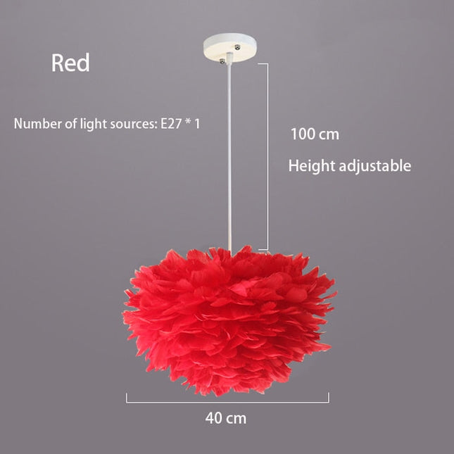 ChandelierDecor - Feather Chandelier: Exquisite Lighting Fixture