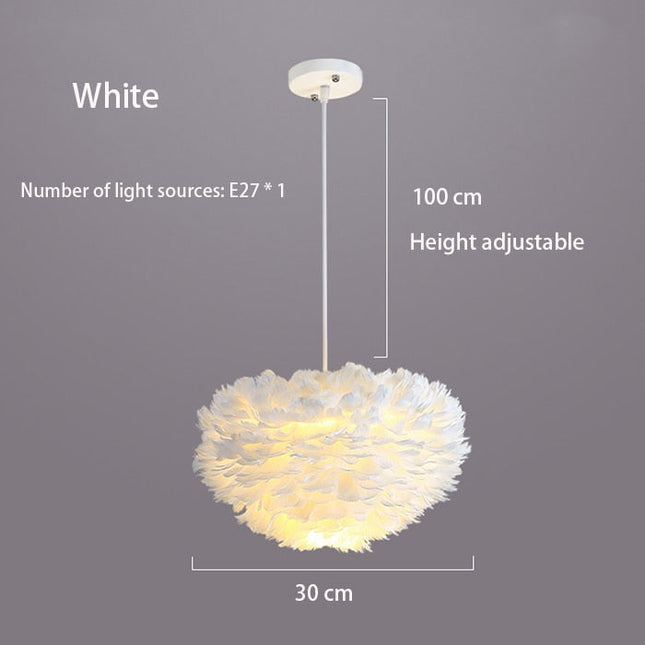 ChandelierDecor - Feather Chandelier: Exquisite Lighting Fixture