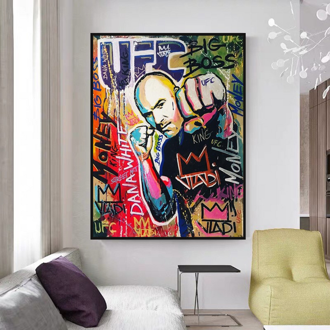 ChandelierDecor - Fighting Boxer Canvas Wall Art
