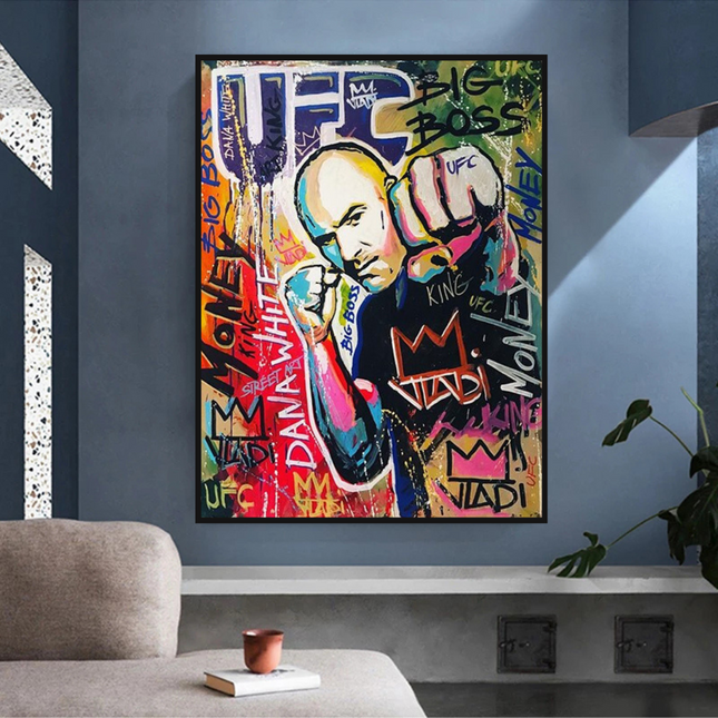 ChandelierDecor - Fighting Boxer Canvas Wall Art