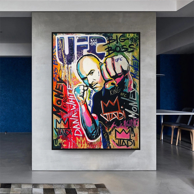 ChandelierDecor - Fighting Boxer Canvas Wall Art