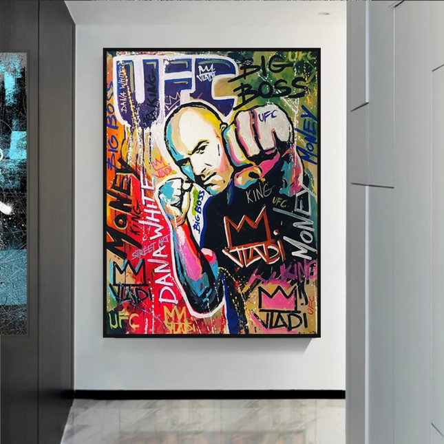 ChandelierDecor - Fighting Boxer Canvas Wall Art