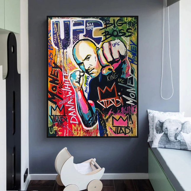 ChandelierDecor - Fighting Boxer Canvas Wall Art