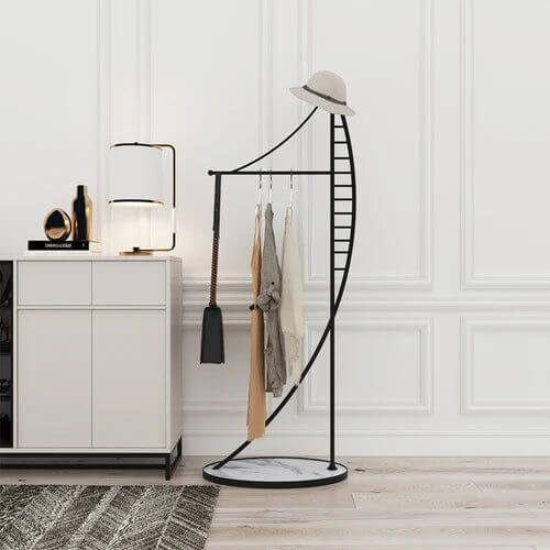 ChandelierDecor - Floor Standing Spiral Storage Entrance Coat Rack