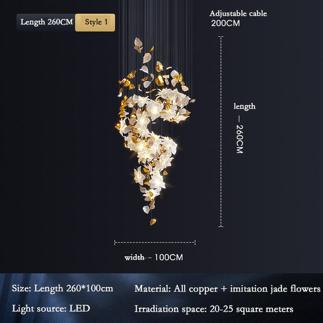 ChandelierDecor - Flower Ceiling LED Chandelier - Elegant Focal Point