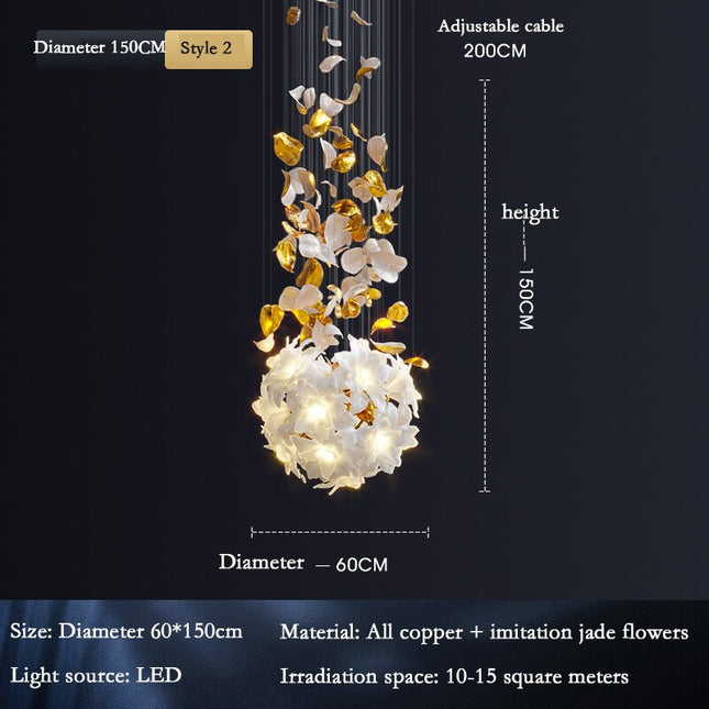 ChandelierDecor - Flower Ceiling LED Chandelier - Elegant Focal Point
