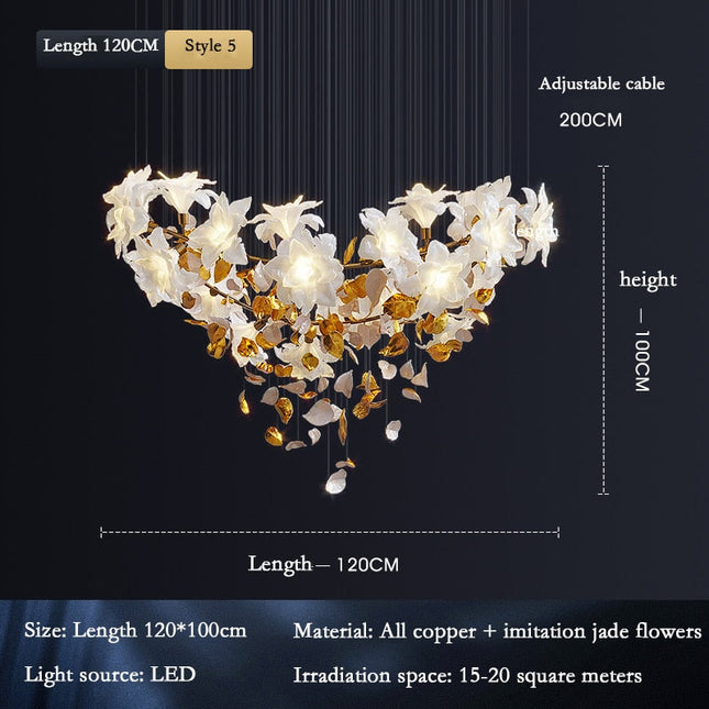 ChandelierDecor - Flower Ceiling LED Chandelier - Elegant Focal Point