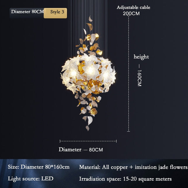 ChandelierDecor - Flower Ceiling LED Chandelier - Elegant Focal Point