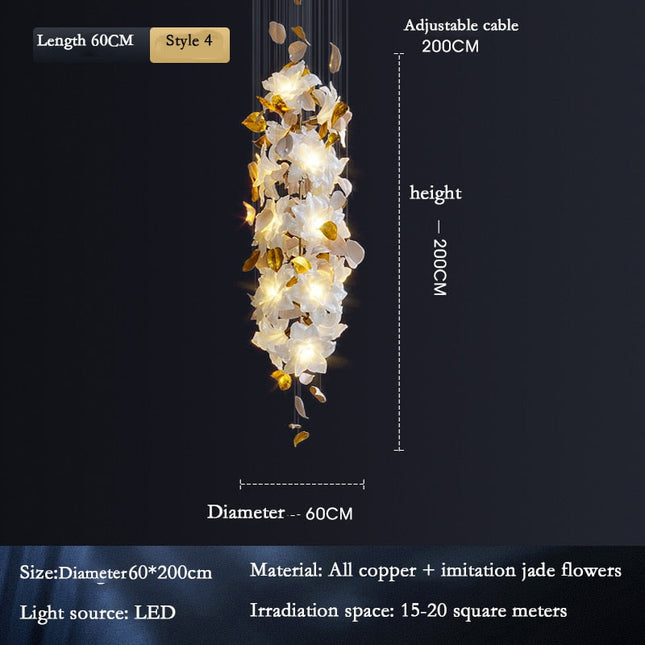 ChandelierDecor - Flower Ceiling LED Chandelier - Elegant Focal Point