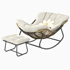 Off White / With Foot Stool