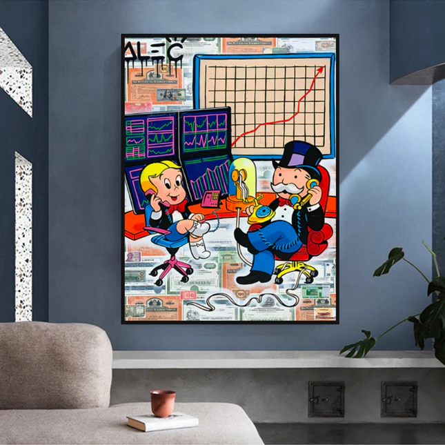 ChandelierDecor - Forex Brokers Trading: Mr Monopoly Wall Art