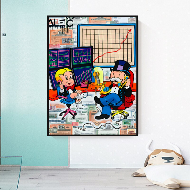 ChandelierDecor - Forex Brokers Trading: Mr Monopoly Wall Art
