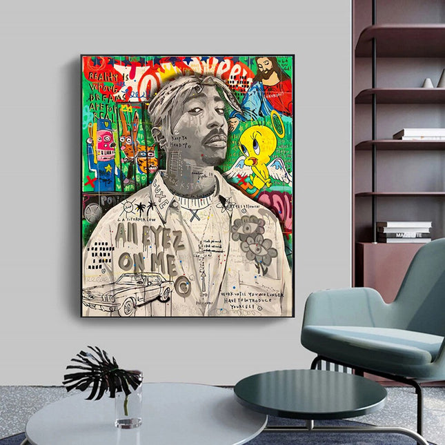 ChandelierDecor - Freddie Mecury Singer Hip Hop Canvas Wall Art